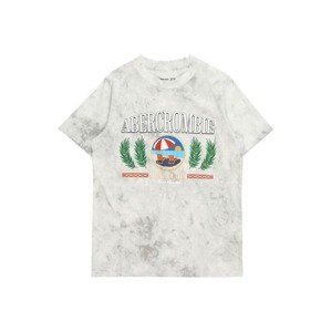 Abercrombie & Fitch Póló 'JAN'  kék / szürke melír / zöld / fehér