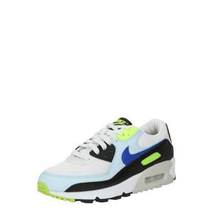 Nike Sportswear Rövid szárú sportcipők 'AIR MAX 90'  kék / világoskék / citromzöld / fehér