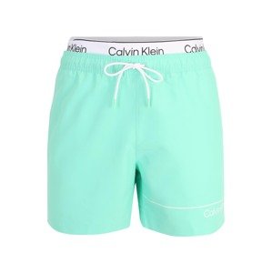Calvin Klein Swimwear Rövid fürdőnadrágok  türkiz / fekete / fehér