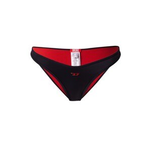 DIESEL Bikini nadrágok 'PUNCHY'  piros / fekete