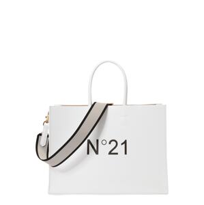 N°21 Shopper táska 'Horizontal'  arany / fekete / fehér