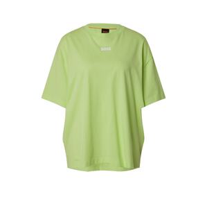 BOSS Orange Oversize póló  világoszöld / fehér
