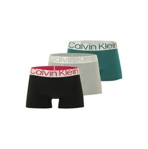 Calvin Klein Underwear Boxeralsók  szürke / benzin / piros / fekete