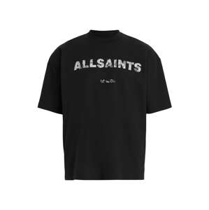 AllSaints Póló 'FLOCKER'  szürke / fekete / fehér