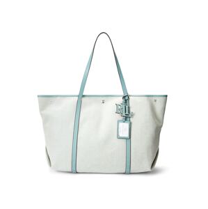 Lauren Ralph Lauren Shopper táska 'EMERIE'  ciánkék / fehér