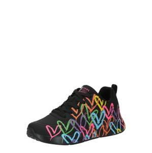 SKECHERS Rövid szárú sportcipők 'UNO LITE'  világoskék / lila / világos-rózsaszín / fekete