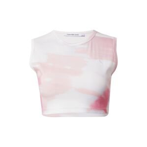 Calvin Klein Jeans Top  rózsaszín / világos-rózsaszín / fehér