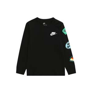 Nike Sportswear Póló  világoskék / zöld / fekete / fehér