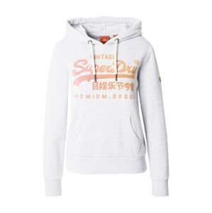 Superdry Tréning póló  világosszürke / mandarin / lazac