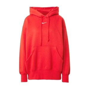 Nike Sportswear Tréning póló 'Phoenix Fleece'  piros / fehér