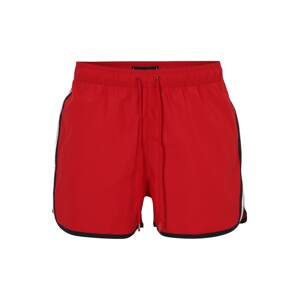 Tommy Hilfiger Underwear Rövid fürdőnadrágok 'RUNNER'  tengerészkék / piros / fehér