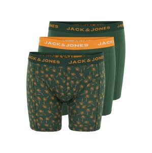 Jack & Jones Plus Boxeralsók  sötétzöld / narancs / fehér