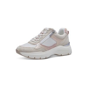 TAMARIS Rövid szárú sportcipők  testszínű / rózsaszín / rózsa / fehér