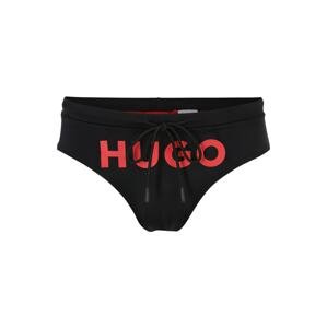 HUGO Red Fürdőnadrágok 'LAGUNA'  piros / fekete