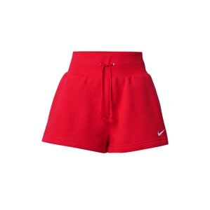 Nike Sportswear Nadrág 'Phoenix Fleece'  piros / fehér