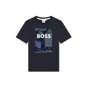 BOSS Kidswear Póló  tengerészkék / világosszürke / zöld / fehér