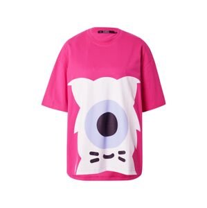 Karl Lagerfeld Póló 'KLxDD'  világoskék / rózsaszín / fekete / fehér