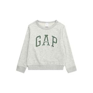 GAP Tréning póló  szürke melír / sötétzöld / fehér