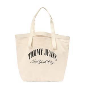 Tommy Jeans Shopper táska  elefántcsont / fekete
