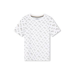 BOSS Kidswear Póló  szürke / világosszürke / fehér