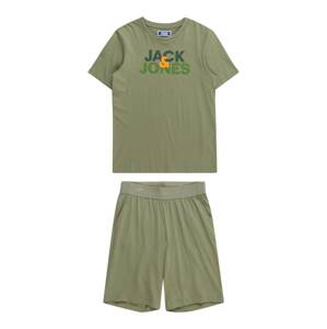 Jack & Jones Junior Jogging ruhák 'ULA'  khaki / jáde / fenyő / narancs