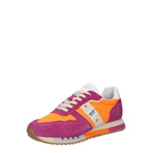 Blauer.USA Rövid szárú sportcipők  szürke / narancs / sötét-rózsaszín / fehér