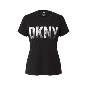 DKNY Póló 'SKYLINE'  fekete / fehér