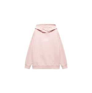 MANGO TEEN Tréning póló 'Things'  pasztell-rózsaszín / fehér