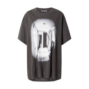 WEEKDAY Oversize póló 'Emy'  világosszürke / sötétszürke / fehér