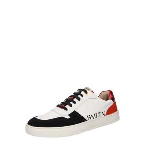 MELVIN & HAMILTON Rövid szárú sportcipők  piros / fekete / fehér