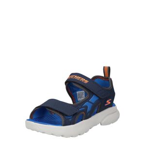 SKECHERS Nyitott cipők 'RAZOR SPLASH'  kék / sötétkék / narancs