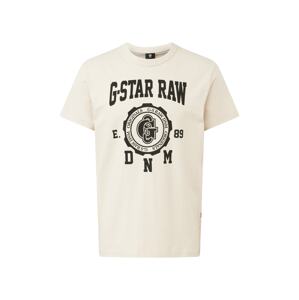 G-Star RAW Póló  világos bézs / fekete