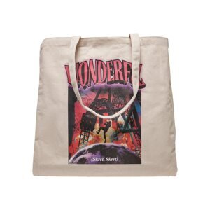 Mister Tee Shopper táska 'Wonderful'  lila / piros / fekete / piszkosfehér