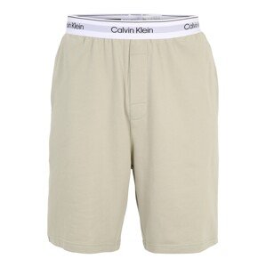 Calvin Klein Underwear Pizsama nadrágok  khaki / fekete / fehér