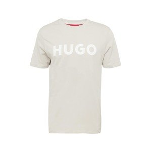 HUGO Red Póló 'Dulivio'  világosszürke / fehér
