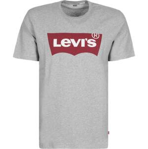 LEVI'S ® Póló  szürke melír / cseresznyepiros / fehér