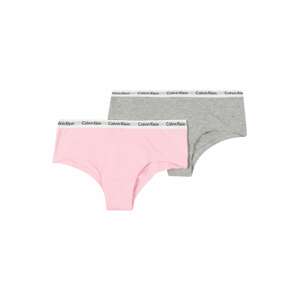 Calvin Klein Underwear Alsónadrág  szürke melír / világos-rózsaszín / fehér