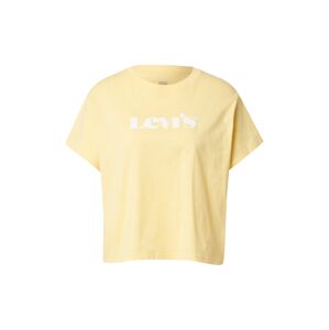 LEVI'S ® Póló 'Graphic Varsity Tee'  sárga / fehér
