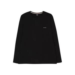 BOSS Póló 'Mix&Match LS-Shirt R'  fekete / fehér