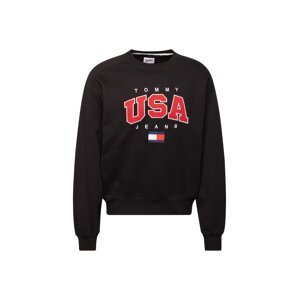 Tommy Jeans Tréning póló 'USA'  tengerészkék / tűzpiros / fekete / fehér