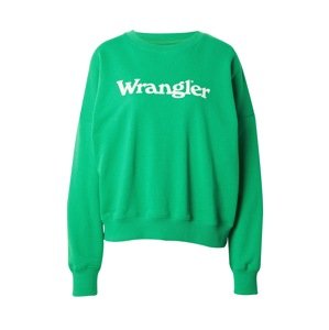 WRANGLER Tréning póló  zöld / fehér