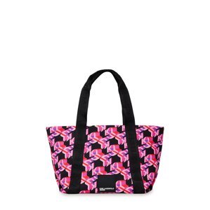 KARL LAGERFELD JEANS Shopper táska  lila / világos-rózsaszín / piros / fekete