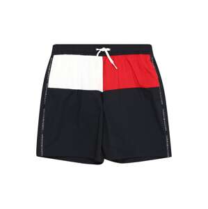 Tommy Hilfiger Underwear Rövid fürdőnadrágok 'Flag'  tengerészkék / piros / fehér
