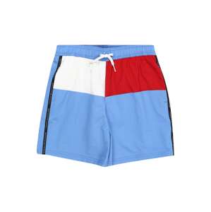 Tommy Hilfiger Underwear Rövid fürdőnadrágok 'Flag'  világoskék / piros / fekete / fehér