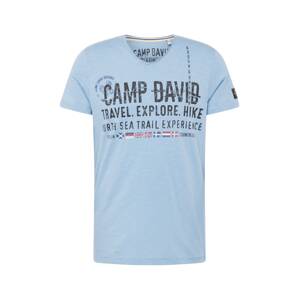 CAMP DAVID Póló 'North Sea Trail'  kék / világoskék / piros / fekete