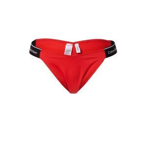 Calvin Klein Swimwear Bikini nadrágok 'META LEGACY'  piros / fekete / fehér