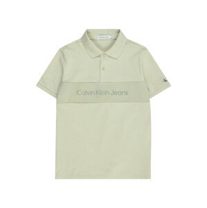 Calvin Klein Jeans Póló  pasztellzöld / sötétzöld