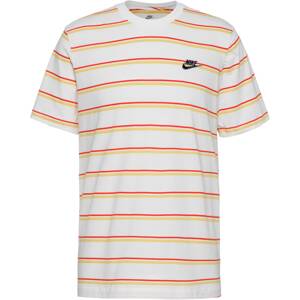 Nike Sportswear Póló 'Club'  sárga / narancs / fekete / fehér