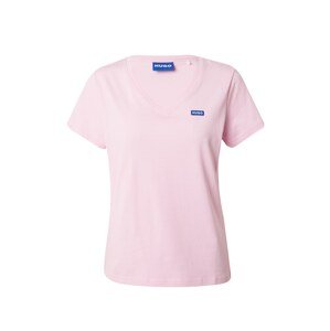 HUGO Póló 'Classic'  kék / világos-rózsaszín