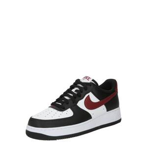 Nike Sportswear Rövid szárú sportcipők 'AIR FORCE 1 '07'  bordó / fekete / fehér